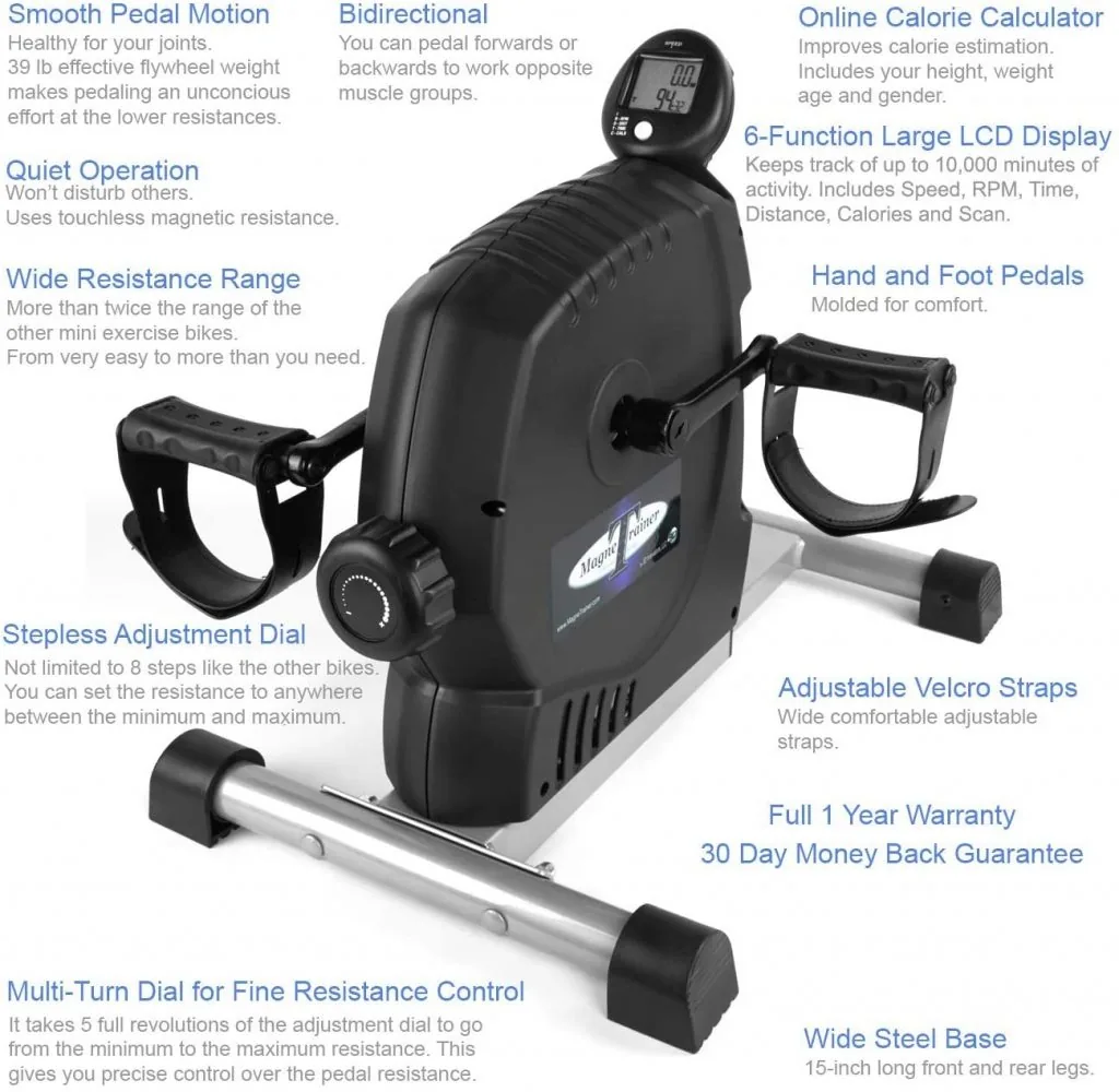 MagneTrainer-ER Mini Exercise Bike Features