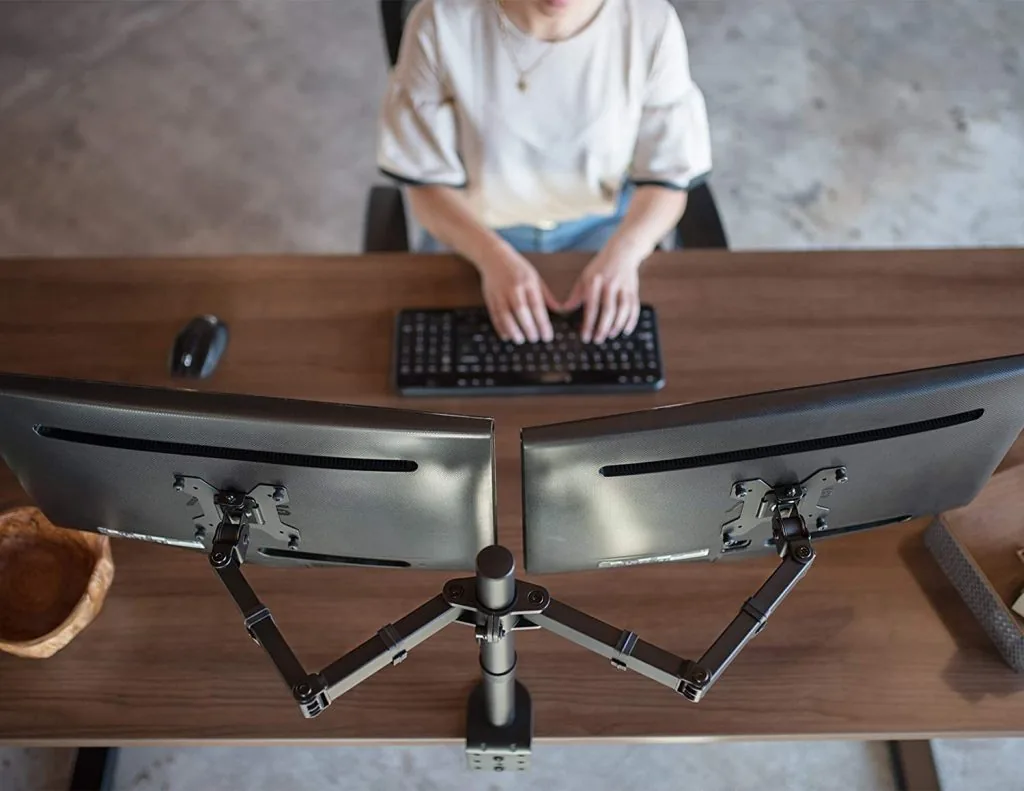 VIVO Dual LCD Monitor Desk Mount