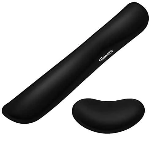 Gimars Upgrade Enlarge Gel Memory Foam Keyboard Wrist Rest Pad