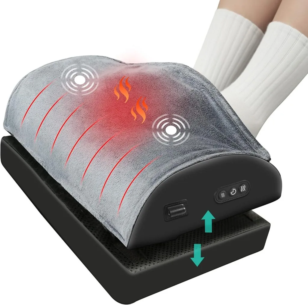 Snailax Heated Ergonomic Foot Stool