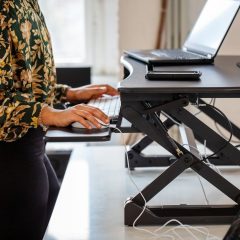 How to Position a Keyboard and Mouse on a Standing Desk
