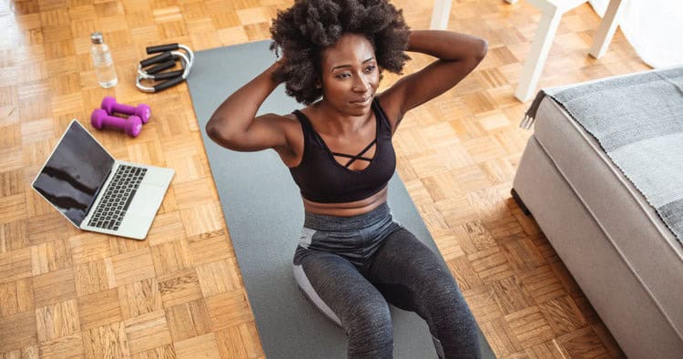 At Home Dumbbell Ab Workout for a Stronger Core